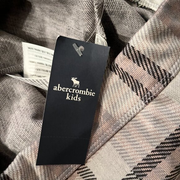 abercrombie kids pleated skirt - gray pink and white - size 11/12 NWT - Picture 10 of 12